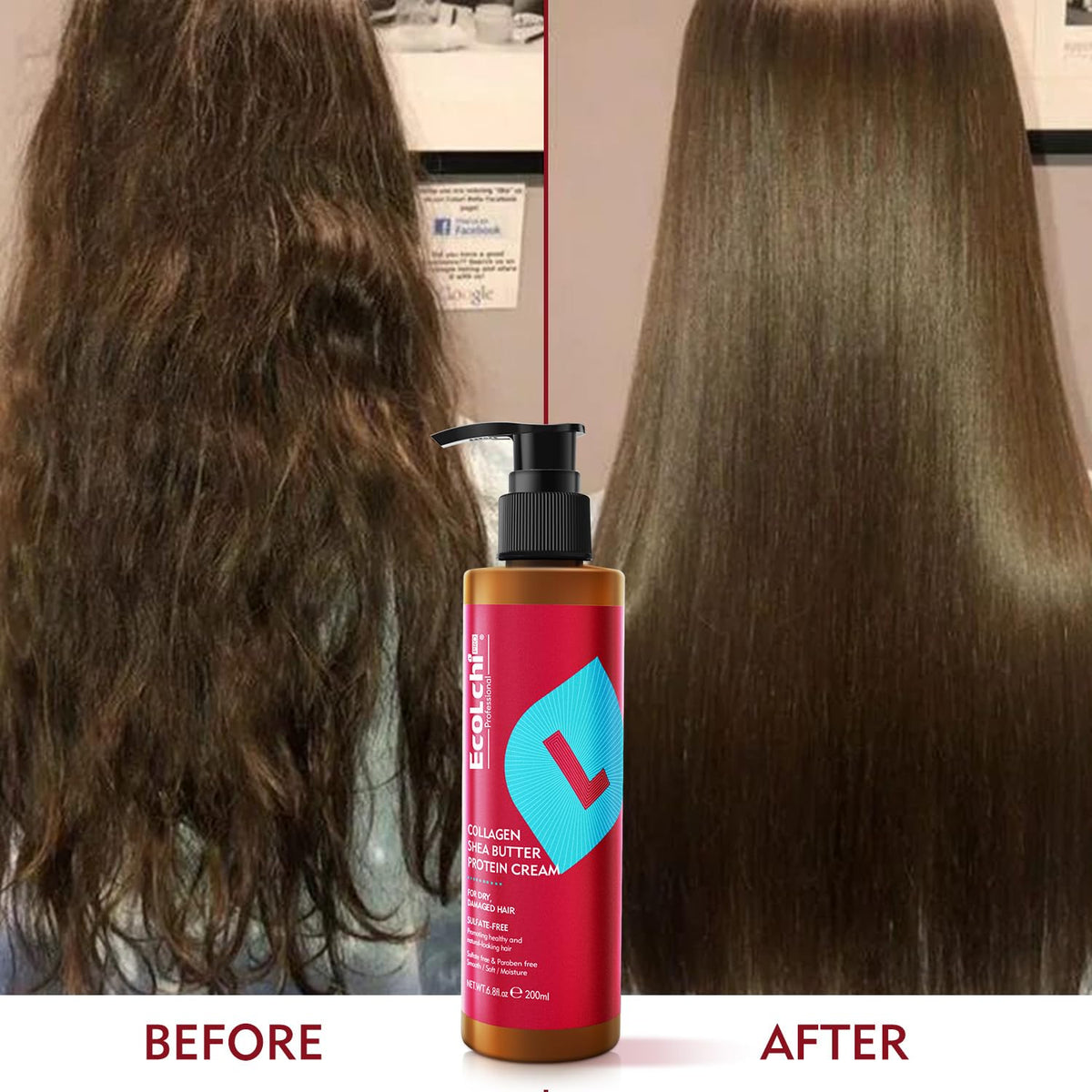 ECOLCHIPRO ingredient label close-up showing collagen keratin sunflower benefits