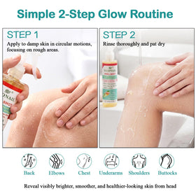 Econail spray applied to elbow showing targeted smoothing benefit
