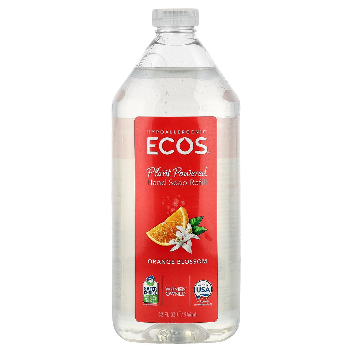 Earth Friendly Products ECOS front packaging showing label and size benefit