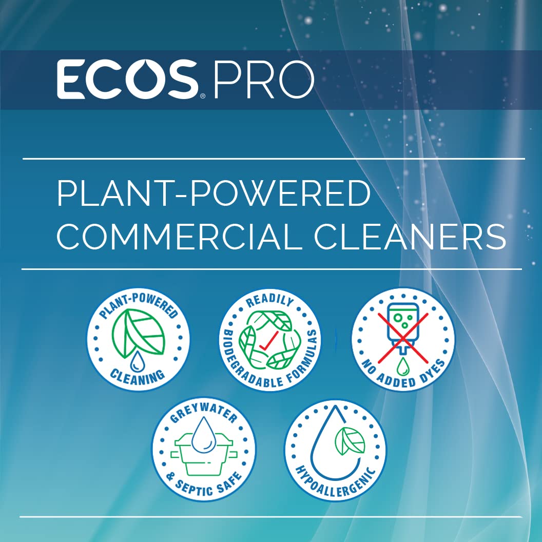ECOS PRO label certifications close-up showing Safer Choice and USDA benefits