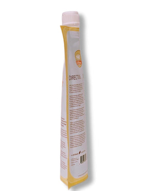 Ecoslay Banana Cream tub held in hand to show scale and travel-friendly 8 oz benefit