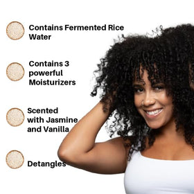 Ecoslay cream texture close-up displaying smooth formula for easy detangling benefits