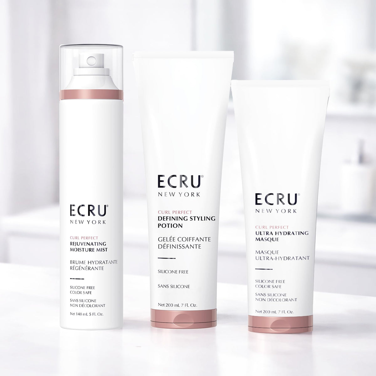Ecru New York styled curls outdoors demonstrating long-lasting definition