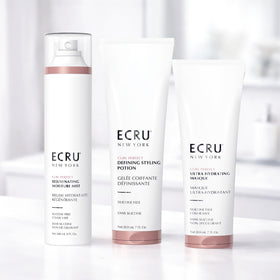 Ecru New York styled curls outdoors demonstrating long-lasting definition