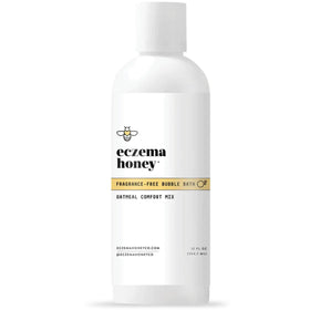 ECZEMA HONEY bottle front label showing product name and benefits for gentle cleansing