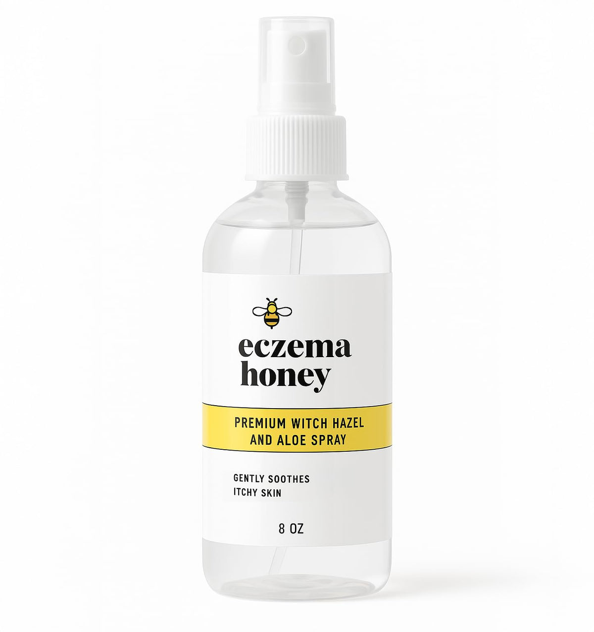 ECZEMA HONEY front label showing product details and benefits