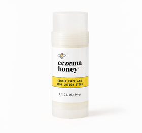 ECZEMA HONEY front packaging showing lotion stick and benefits