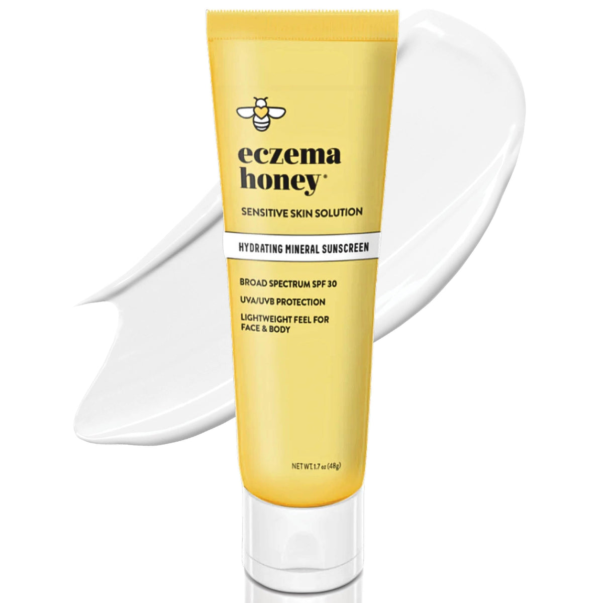 Eczema Honey front packaging showing SPF 30 and soothing benefits