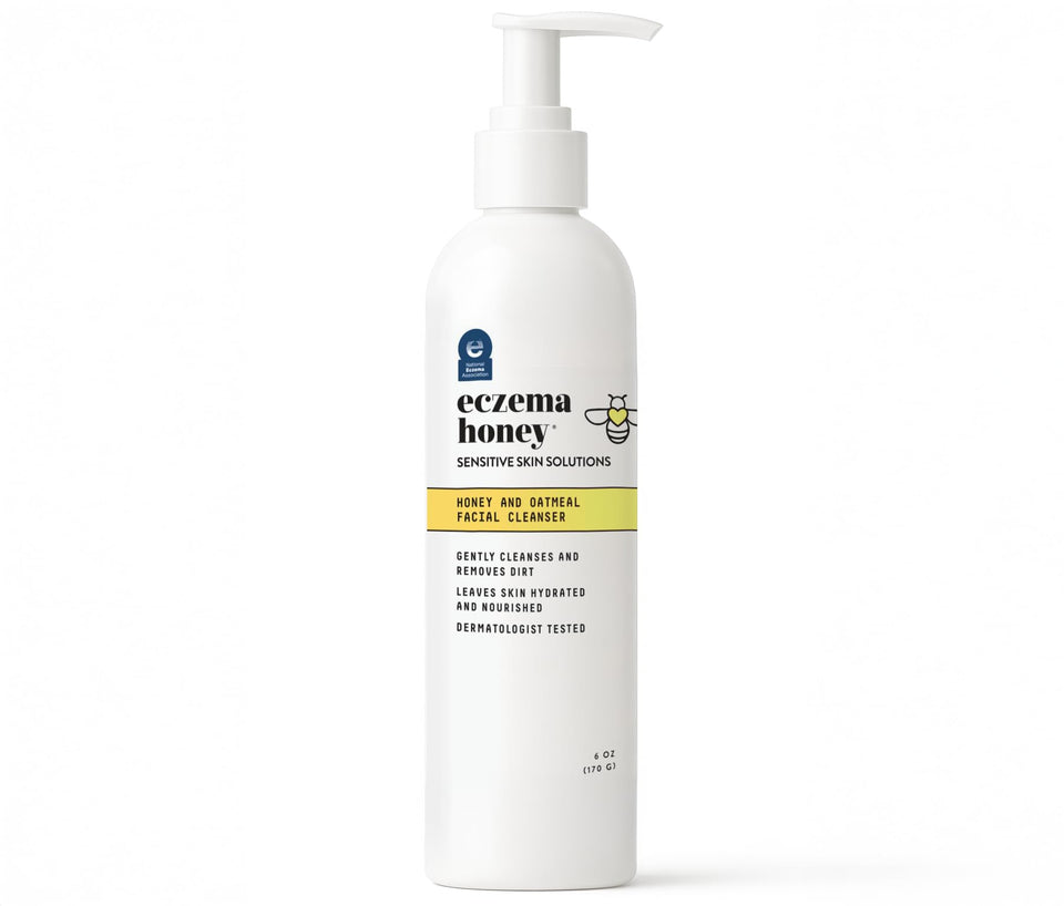 ECZEMA HONEY front packaging showing gentle cleanser benefits
