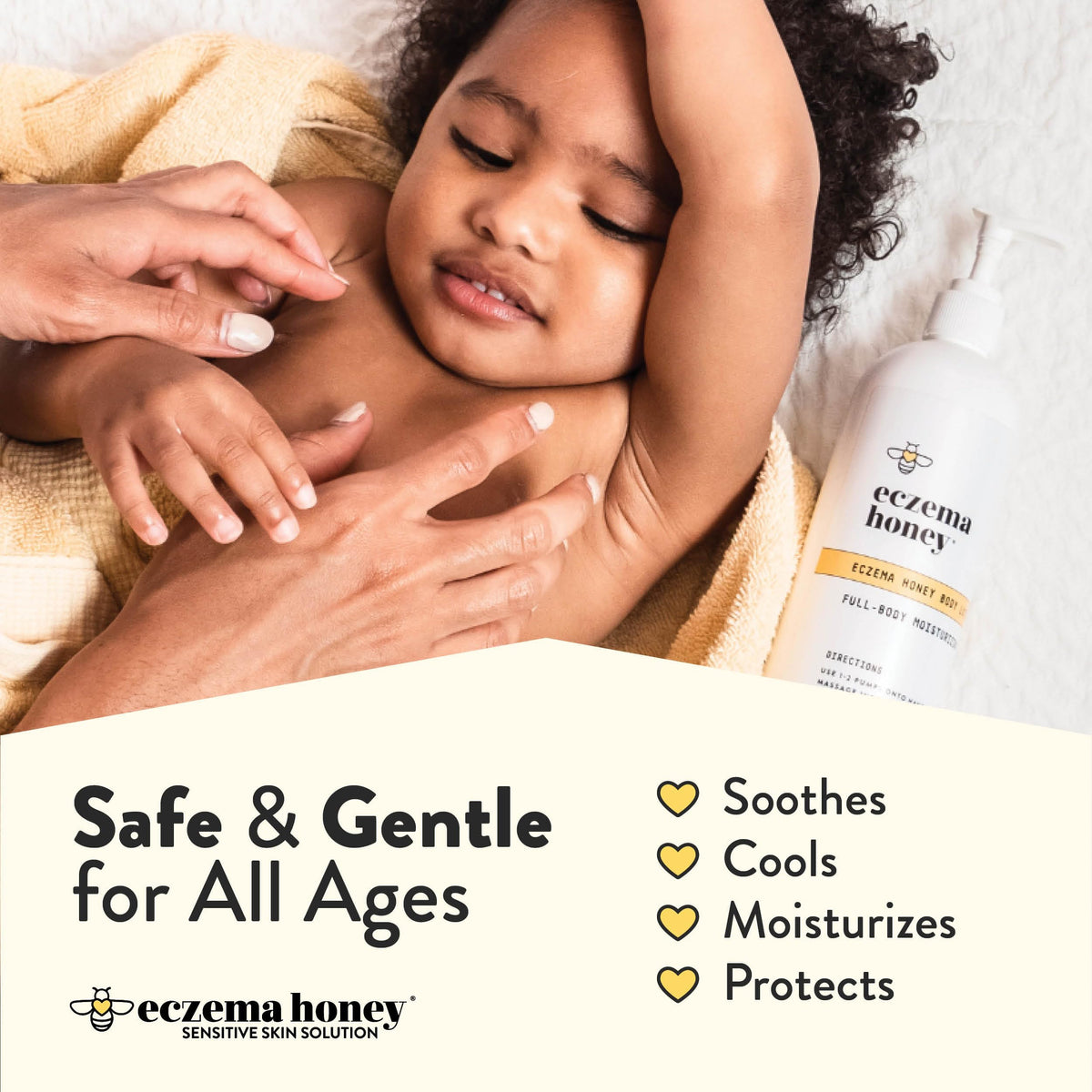 ECZEMA HONEY oatmeal and honey ingredients close-up highlighting soothing benefits