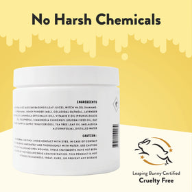 ECZEMA HONEY label close-up highlighting natural ingredients and benefits