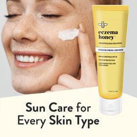 Eczema Honey in a sunny outdoor bag signaling portable protection