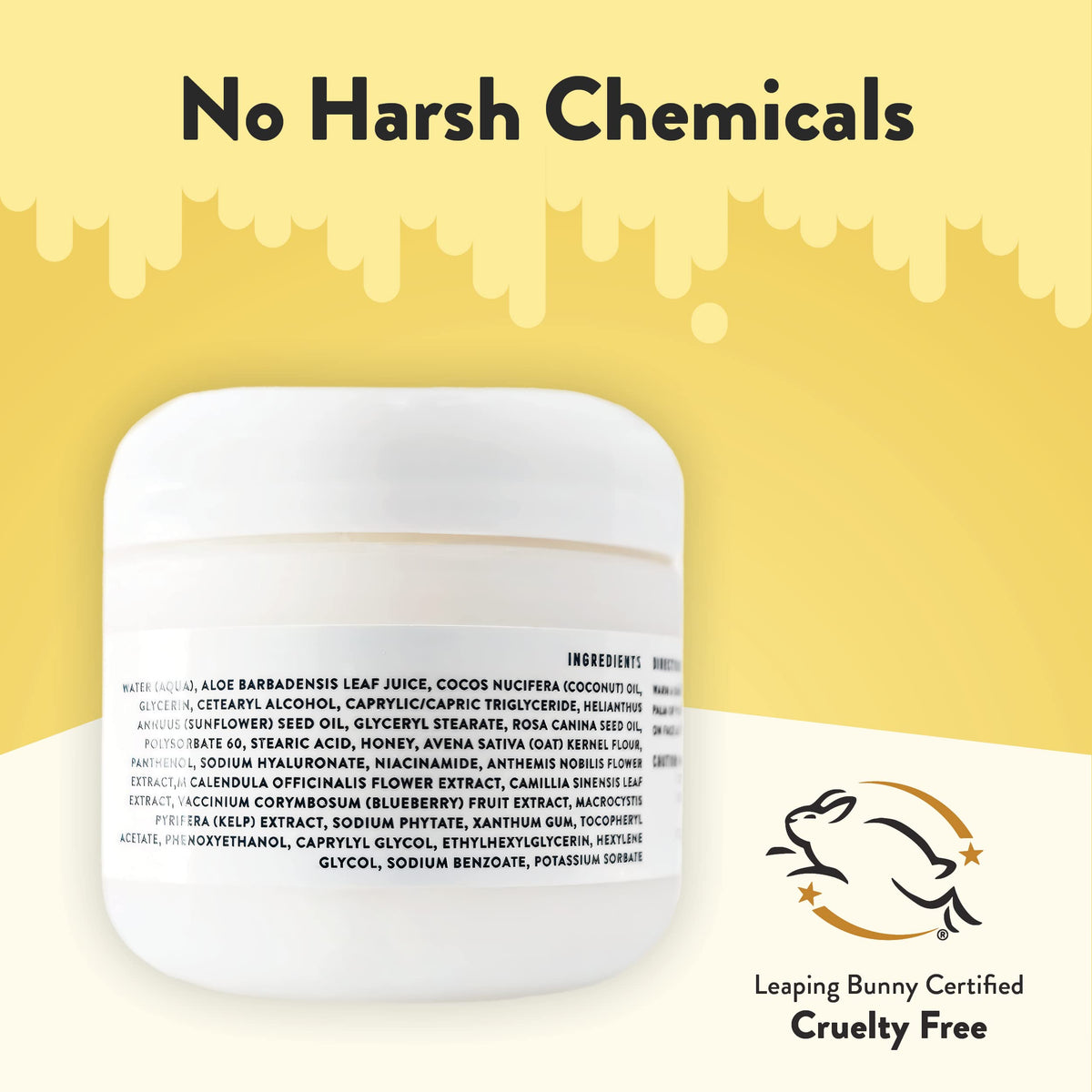 ECZEMA HONEY size comparison with a coin showing the compact 2 oz travel-friendly container