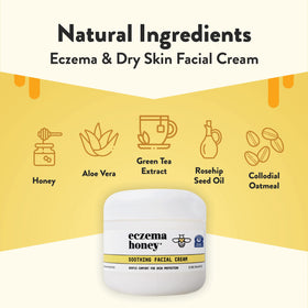 ECZEMA HONEY cream texture close-up displaying smooth, lightweight consistency for quick absorption