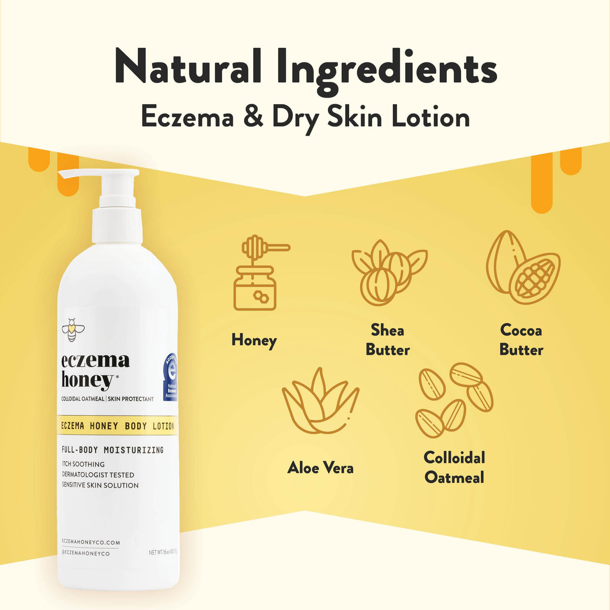 ECZEMA HONEY creamy texture close-up showing smooth moisturizing action