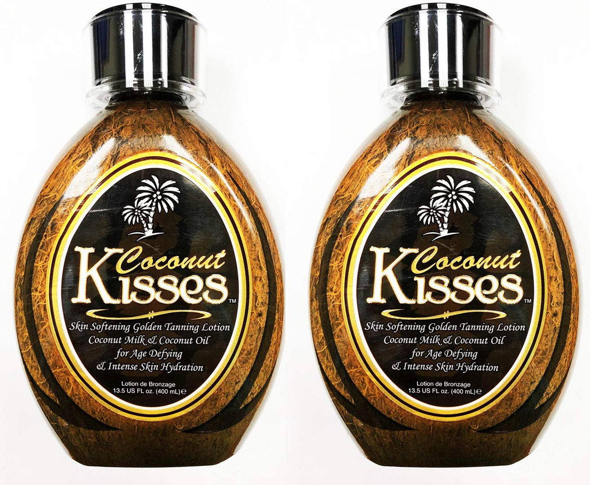 ED HARDY Coconut Kisses front bottle showing label and volume, highlights moisturizing benefits