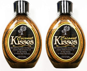 ED HARDY Coconut Kisses front bottle showing label and volume, highlights moisturizing benefits