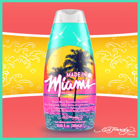 ED HARDY ingredients display with coconut water and blue tansy benefits