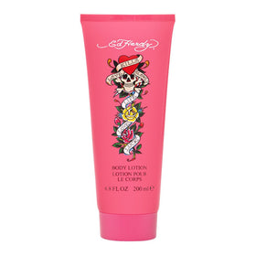 Ed Hardy bottle front view showing Christian Audigier branding and designer packaging benefit