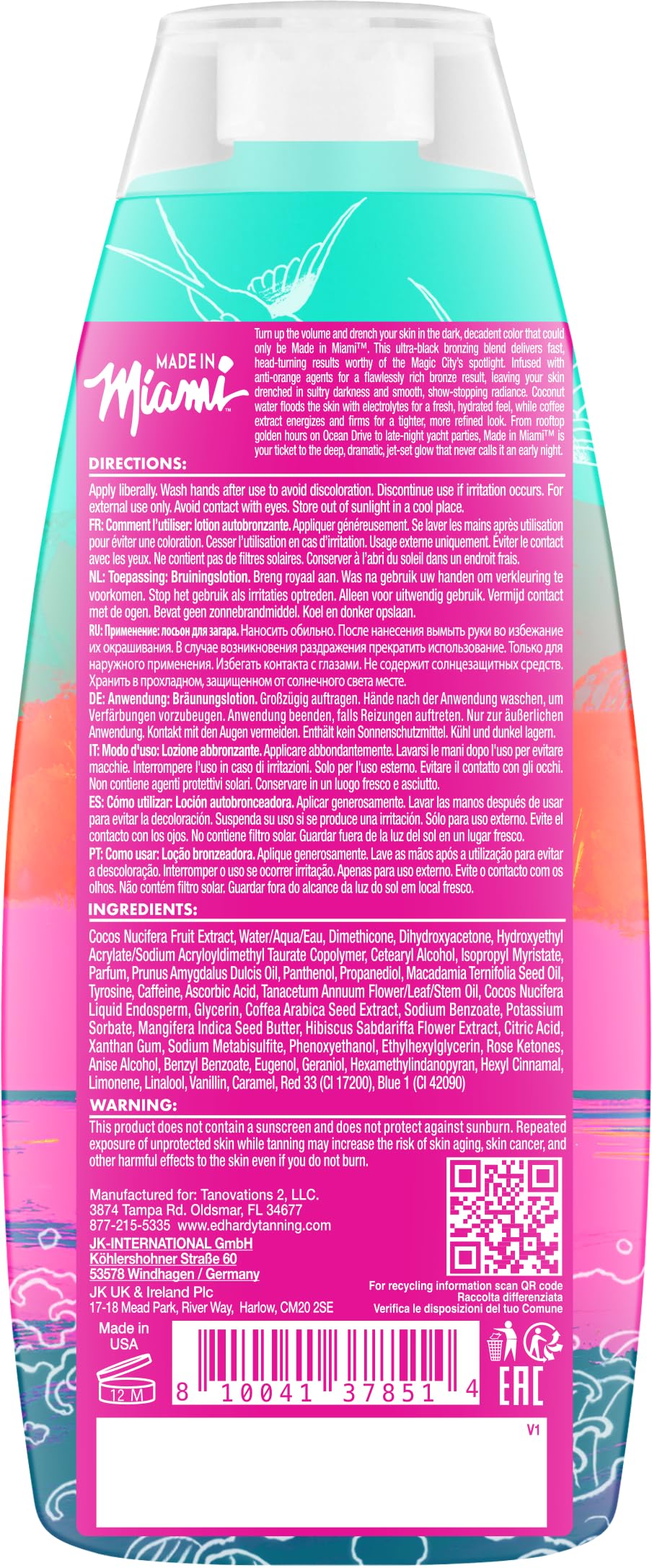 ED HARDY lotion texture close-up highlighting mango butter softness