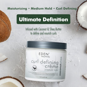 EDEN BodyWorks hand applying creme to palm demonstrating easy spreadability and control