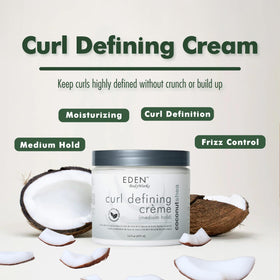 EDEN BodyWorks open jar revealing soft white creme ready for scoop and application