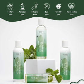 EDEN BodyWorks on curly hair showing improved shine and definition