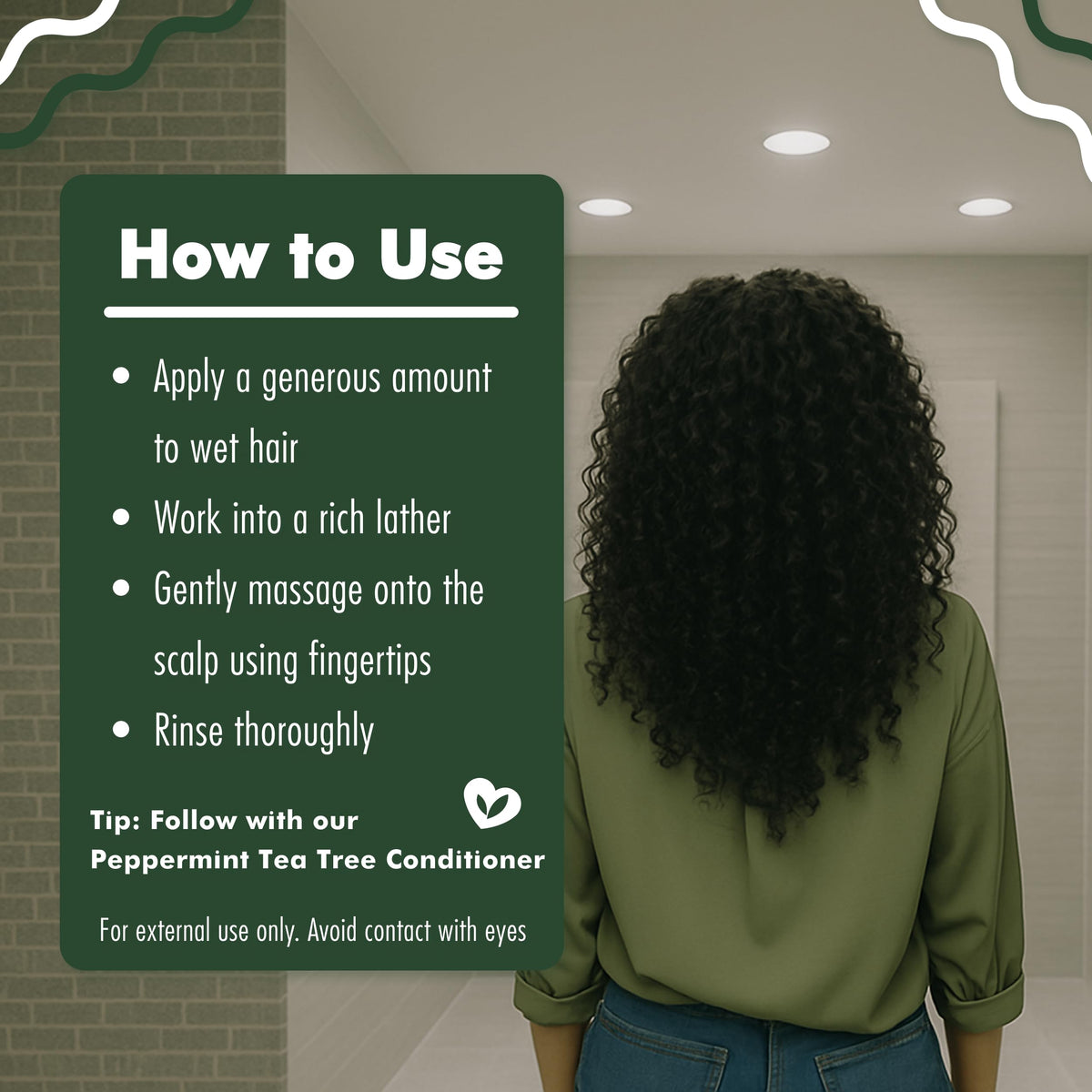 EDEN BodyWorks shampoo beside conditioner to show full routine benefits