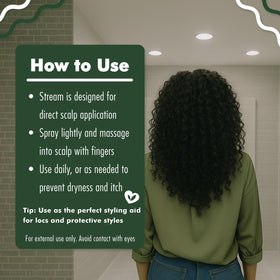 EDEN BodyWorks scalp massage in use to soothe and hydrate