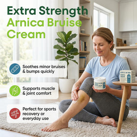 EdenEdges applied to forearm for soothing and reduced appearance