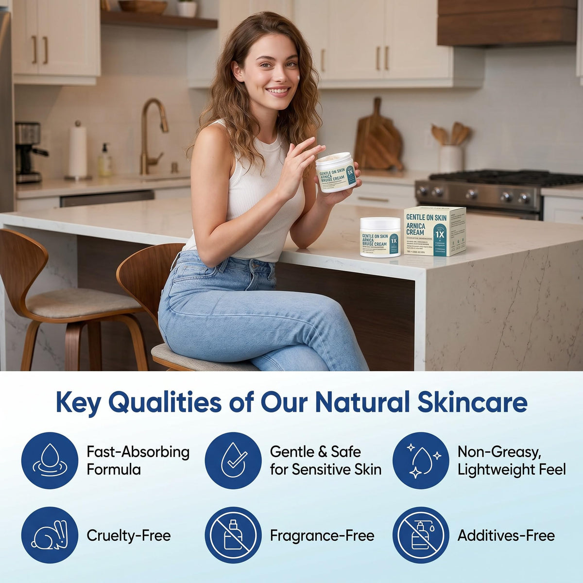 EdenEdges on bathroom counter as part of daily skin routine