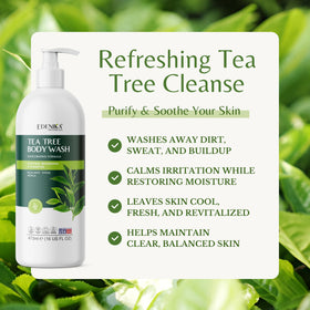 EDENIKA BOTANICALS tea tree, aloe, and mint botanicals conveying soothing support
