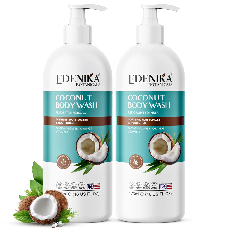 EDENIKA BOTANICALS front label showing product name and benefits