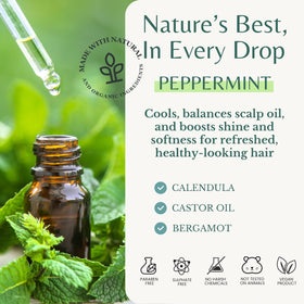 EDENIKA BOTANICALS shampoo applied to wet hair showing scalp cleansing