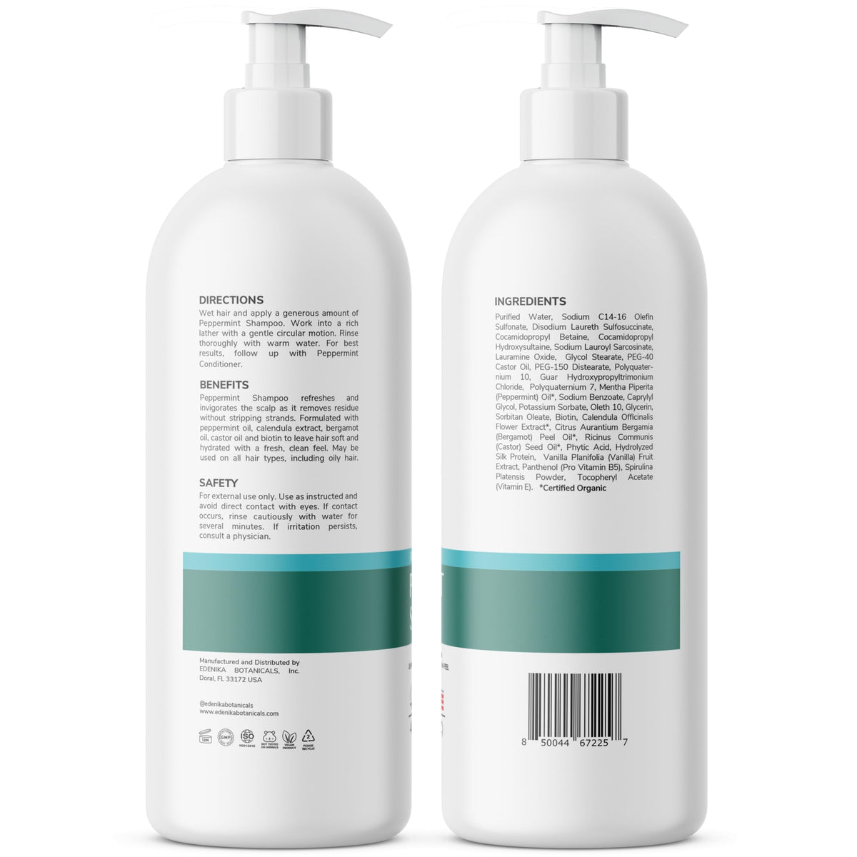 EDENIKA BOTANICALS bottle on bathroom shelf suggesting daily routine benefit