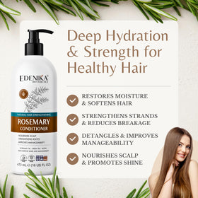 Edenika Botanicals creamy conditioner texture close-up for smooth detangling