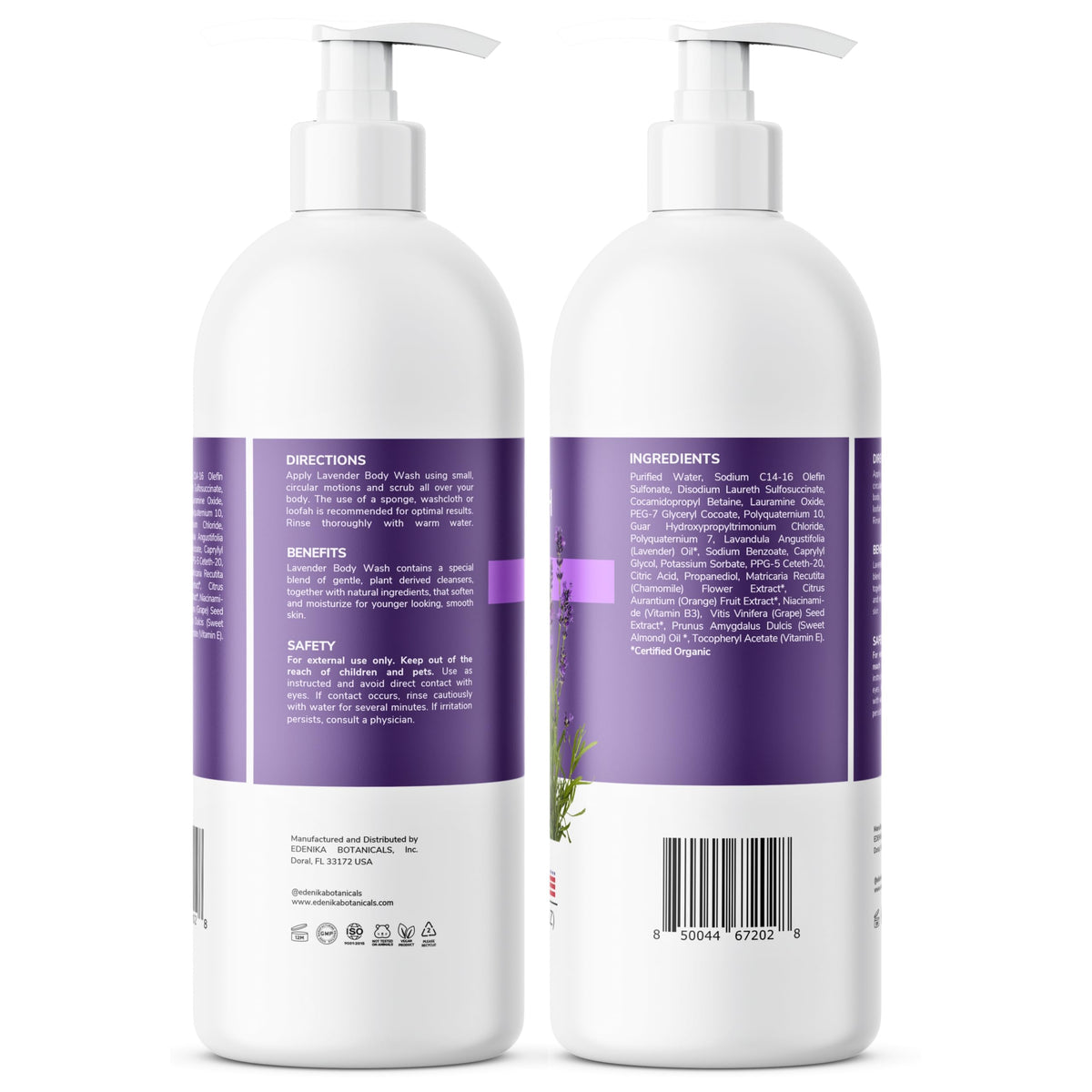 Edenika Botanicals two-pack boxed set ideal for home and travel convenience