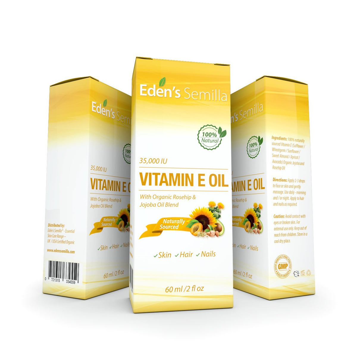 Eden's Semilla dropper releasing oil showing smooth texture and quick absorption