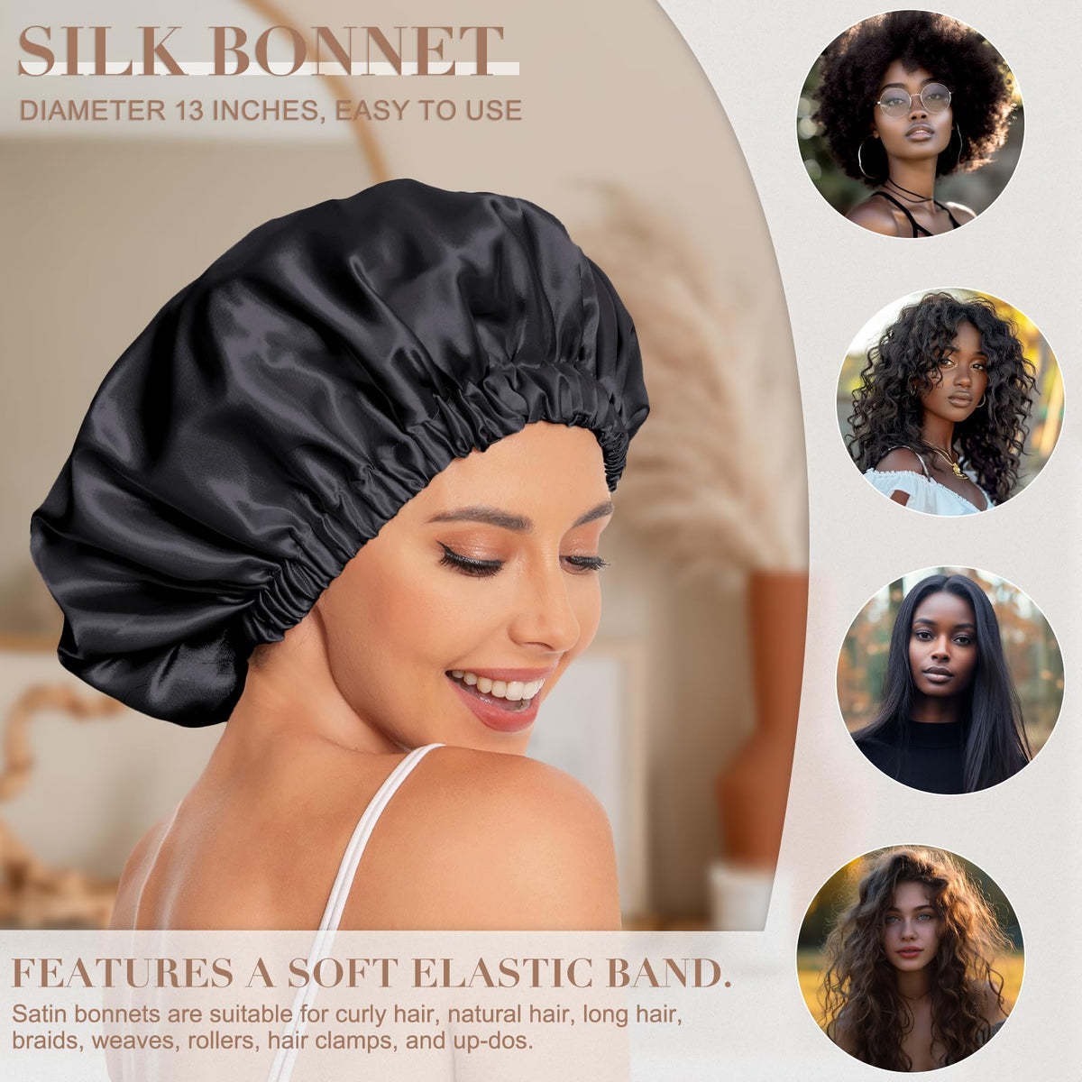 Edoneery elastic band detail showing soft hold that stays comfortable overnight