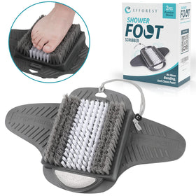 Efforest scale view with foot showing mat size and coverage