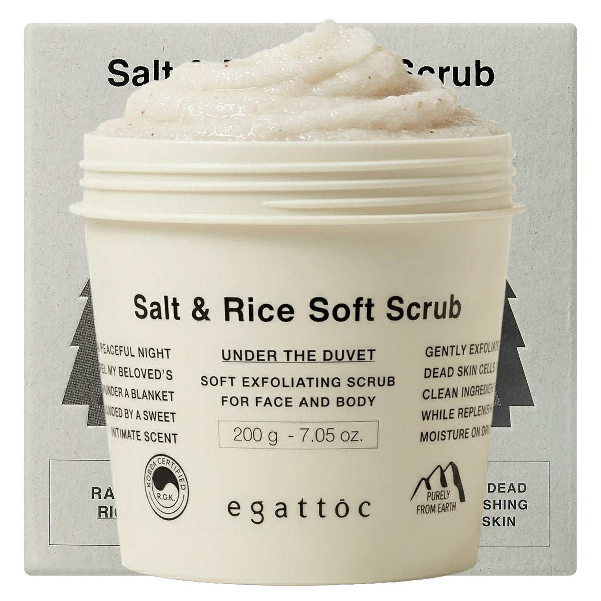 EGATTOC front jar showing Wild Cotton scent and clean packaging benefit
