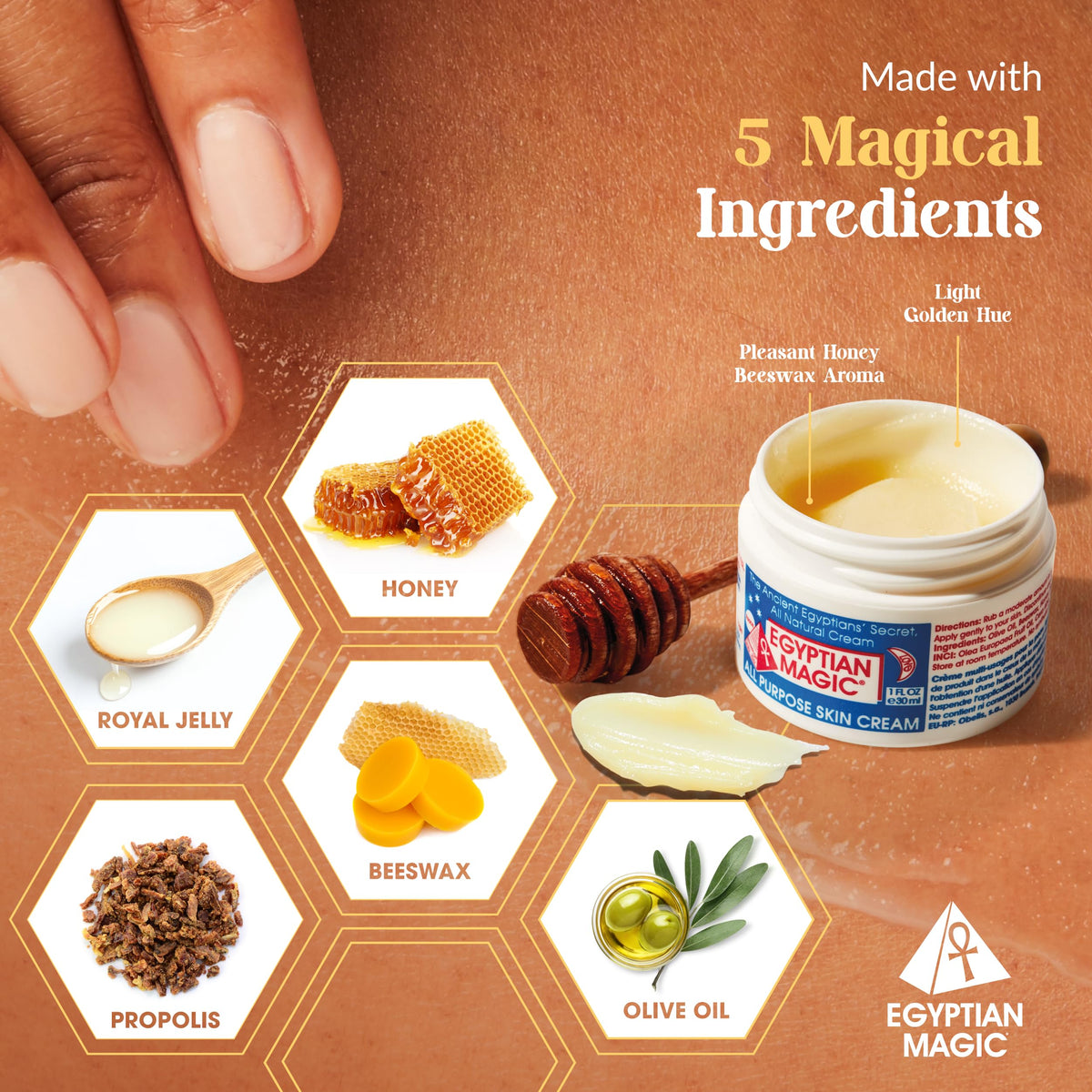 Egyptian Magic 4oz and 2oz bundle displayed together for convenient use