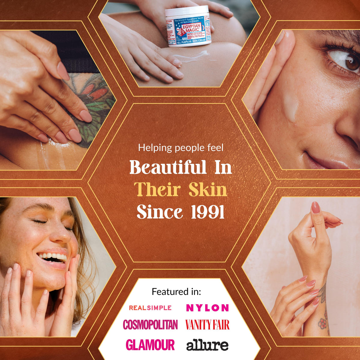 Egyptian Magic used on lips and cuticles to seal moisture and repair