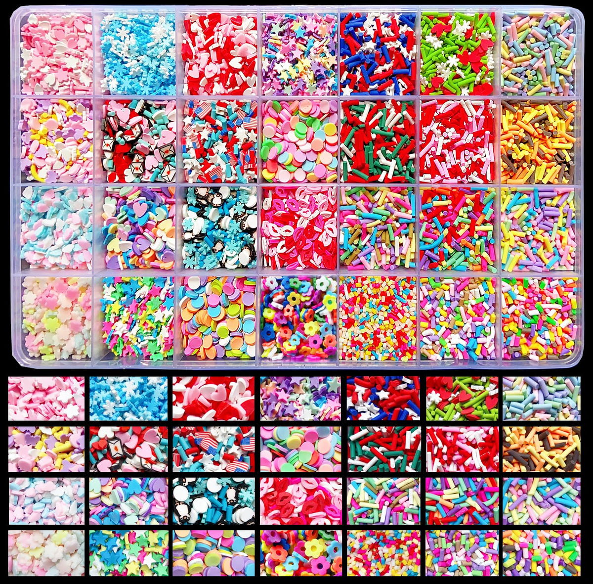 EHOPE front packaging showing mixed polymer clay slices and vibrant styles for crafts