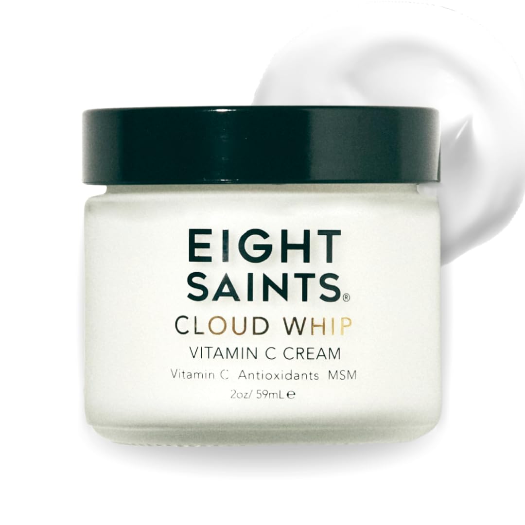 Eight Saints Cloud Whip front jar showing label and compact 2 oz size for daily use