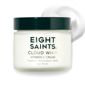 Eight Saints Cloud Whip front jar showing label and compact 2 oz size for daily use