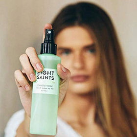 Eight Saints pouring toner texture demonstrating lightweight hydration