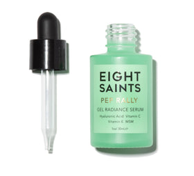 Eight Saints front packaging showing clean serum bottle and label benefit