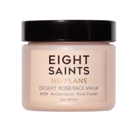 Eight Saints No Plans jar front view showing label and compact packaging benefit: clear product ID