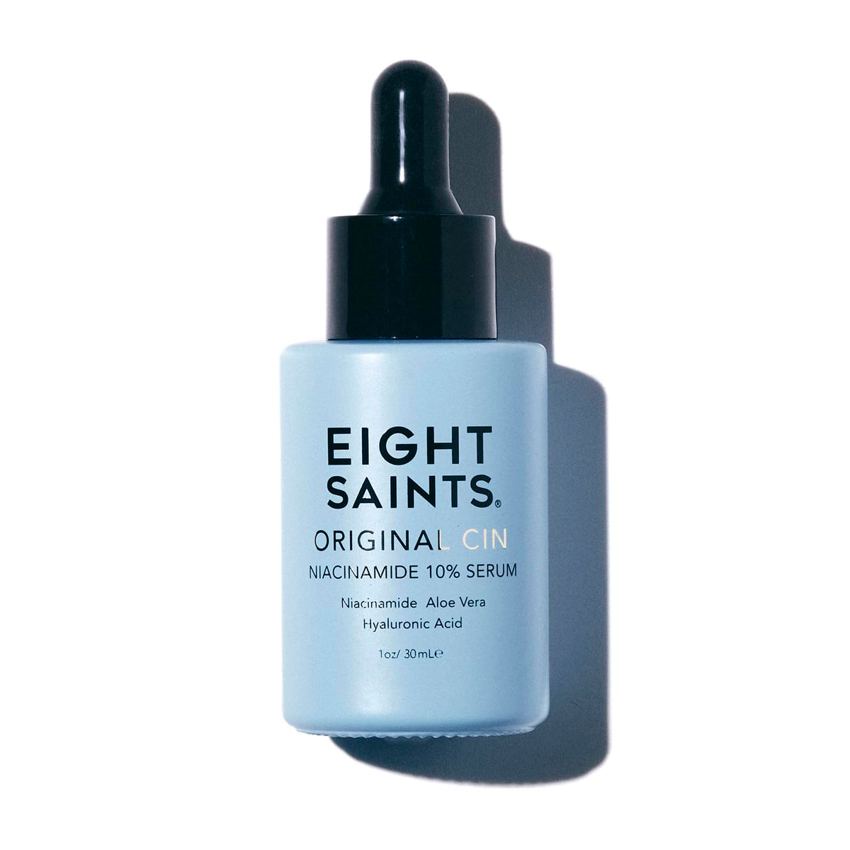 Eight Saints front packaging showing bottle and label, clear anti-aging benefits